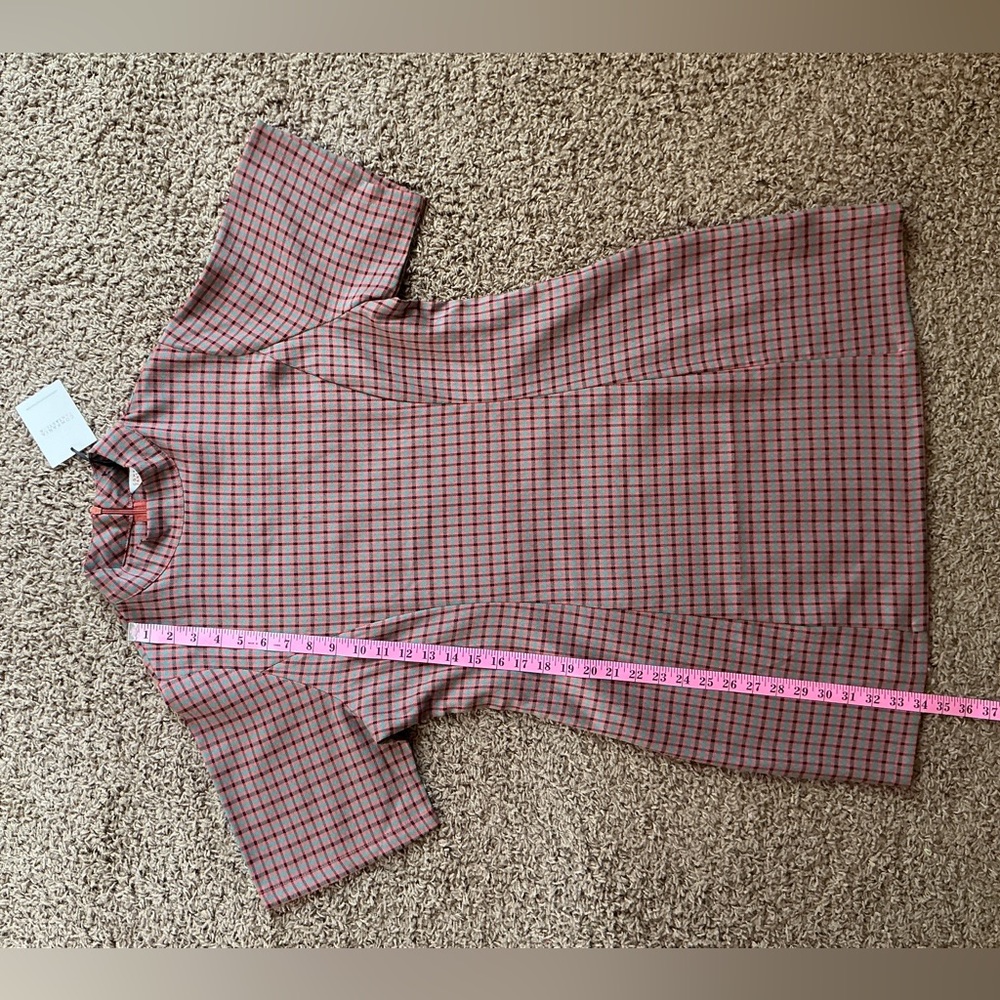 NWT~1960’s Inspired Mod Checked Mini Shift Dress, Mock neck, Women’s XL - Picture 6 of 10